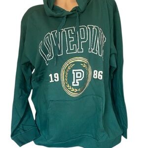 Victoria's Secret Pink Everyday Campus Lounge Pullover Sweatshirt Hoodie RARE XL